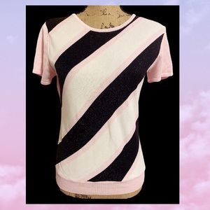Y2k Glitter stripe Kawaii Top